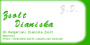 zsolt dianiska business card